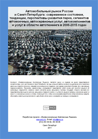 Рынок автомобилей Санкт-Петербурга - обзор демо-версии отчета